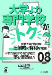 大学より専門学校がトク　２００８