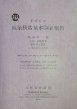 就業構造基本調査報告　地域別一覧　平成１４年　全国，都道府県，県庁所在都市，人口３０万以上の市