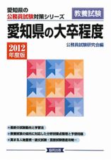 愛知県の公務員試験対策シリーズ　愛知県の大卒程度　２０１２