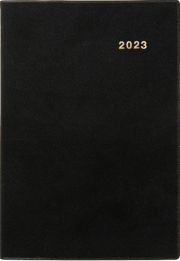 ３２２２　ＳＡＮＮＯ　ＮＥＷブロック・Ａ５判（黒）　２０２３年版　１月始まり手帳