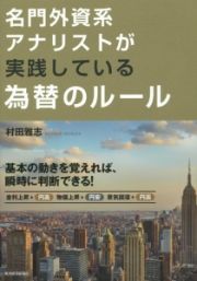 名門外資系アナリストが実践している為替のルール