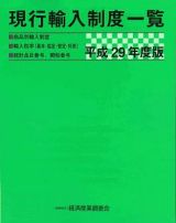 現行輸入制度一覧　平成２９年