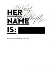 ＨＥＲ　ＮＡＭＥ　ＩＳ：