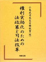 権利実効化のための法政策と司法改革