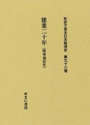 建業二十年（時事通信社）　社史で見る日本経済史９８