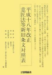 意匠法等新旧条文対照表　平成１８年改正