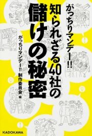 がっちりマンデー！！知られざる４０社の儲けの秘密