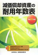 減価償却資産の耐用年数表　平成２５年