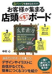 お客様が集まる店頭手書きボード