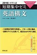 大学入試　短期集中ゼミ　英語構文　２０１８