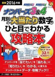 ナンバーズ３＆４　月別の大当たり数字がひと目でわかる攻略本　２０１６