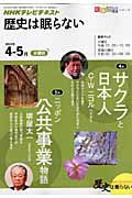 テレビ　歴史は眠らない　２０１０．４・５　サクラと日本人／ニッポン公共事業物語