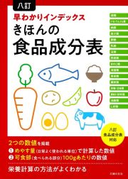 八訂早わかりインデックスきほんの食品成分表　八訂食品成分表対応