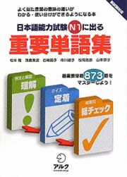 重要単語集　日本語能力試験Ｎ１に出る