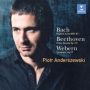 バッハ：イギリス組曲／ベートーヴェン：ピアノ・ソナタ第３１番　ウェーベルン：変奏曲作品２７